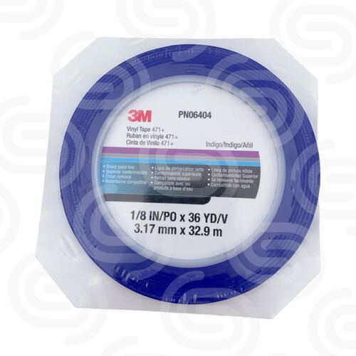 3M 06404 Scotch 471+ blue 3mm Vinyl Tape