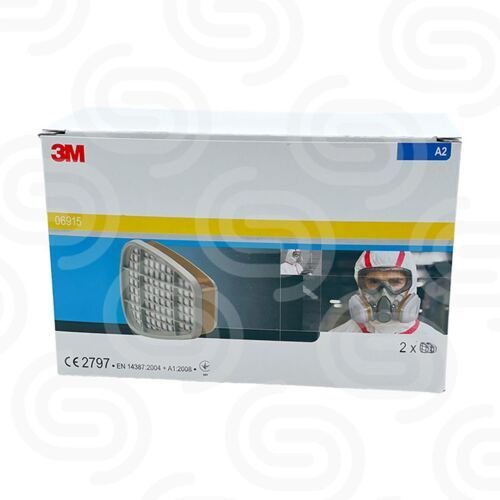 4x 3M 6915 Filterpatrone A2