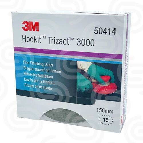 15x 3M 50414 - Trizact 443SA Feinschleifscheiben P3000 / 150mm