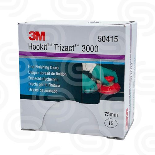 4 Pack à 15x 3M 02087 - Trizact 443SA Feinschleif  P3000 / 75 mm