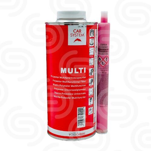 Carsystem Multi beige Polyester Spachtel Kartusche inkl. Härter - 1.5 kg