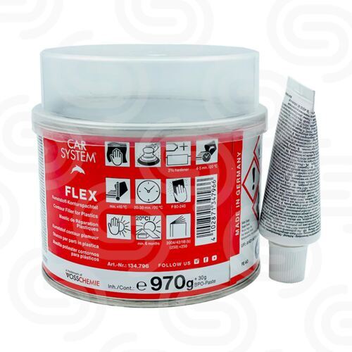 Carsystem Flex Polyester Spachtel 134.796  inkl. Härter - 1 kg