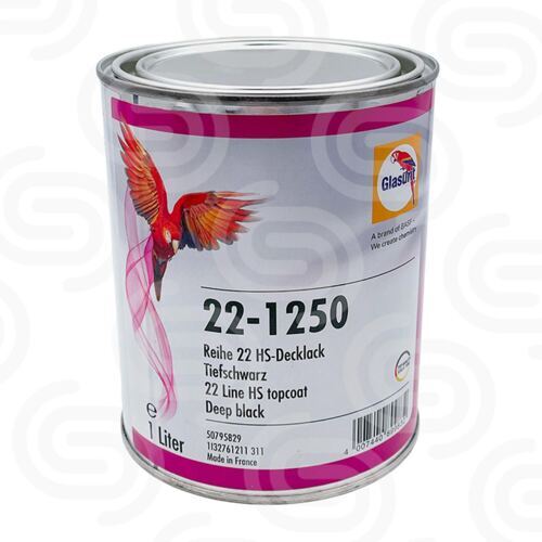 Glasurit 22-1250 Gloss black - 1 L