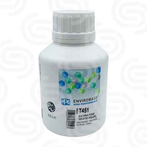 PPG Envirobase Mix T451 Perlmuttweiss Extrafein - 0,5 L