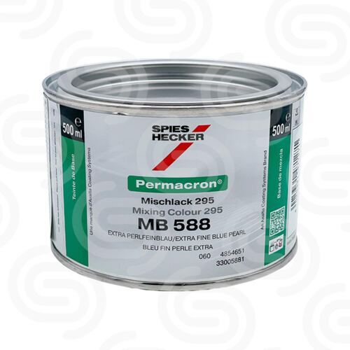 Permacron Mischlack 293 MB 588 Extra Fine Blue Pearl -  0,5 L