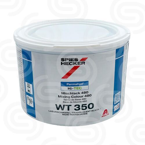 Permahyd Hi-TEC Mischlack 480 WT 350 Lasurschwarz - 0,5 L