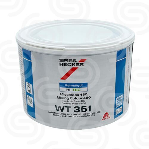 Permahyd Hi-TEC Mischlack 480 WT351 Lasurazurblau - 0,5 L