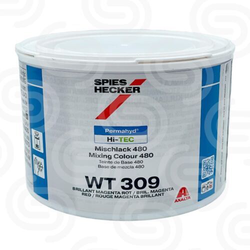 Permahyd Hi-TEC Mischlack 480 WT309 Brilliant Magenta Rot - 0.5 L