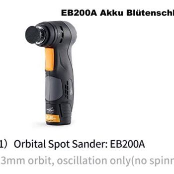 EB200A KIT 2x Akku / 1x Blütenschleifer ORBITAL Sander - 3mm