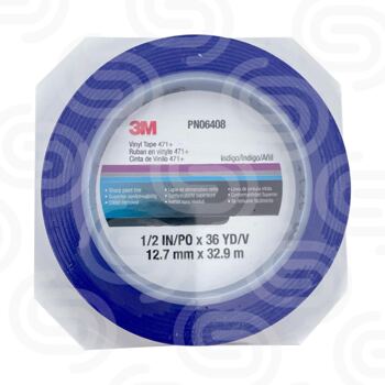 3M 06408 Scotch 471+ blue 12mm Vinyl Tape