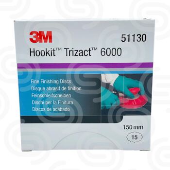 15x 3M 51130 Trizact Hookit fine 150mm P6000
