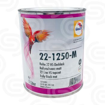 Glasurit 22-1250 Matt black - 1 L