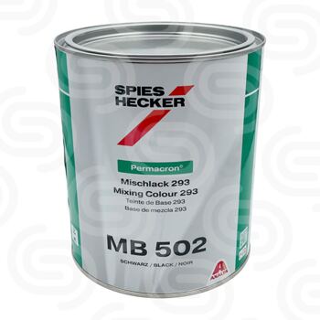 Permacron Mischlack 293 MB 502 Schwarz - 3,5 L