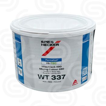 Permahyd Hi-TEC Mischlack 480 WT 337 Rot - 0,5 L