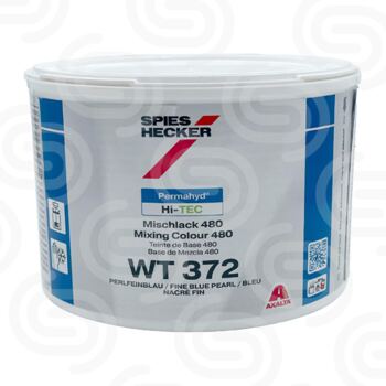 Permahyd Hi-TEC Mischlack 480 WT 372 Perlfeinblau - 0,5 L