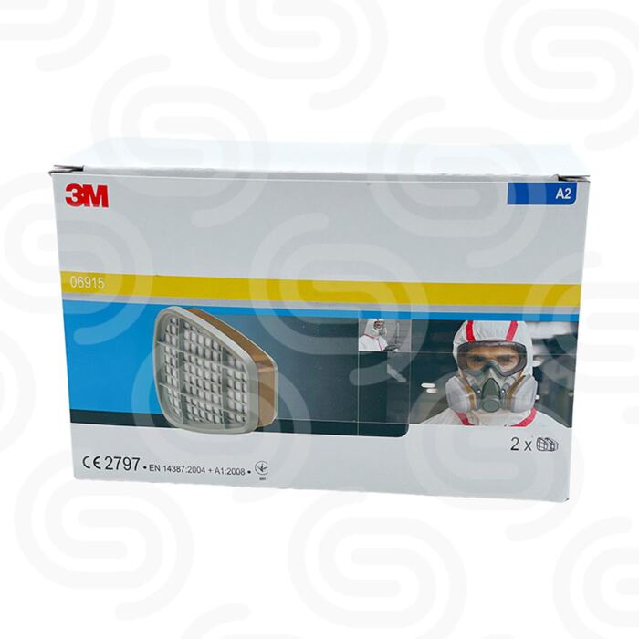 4x 3M 6915 Filterpatrone A2