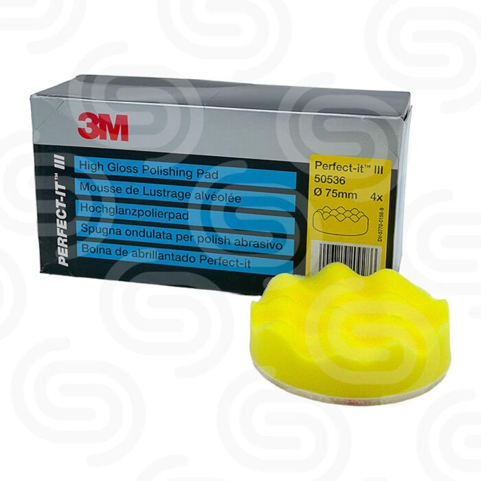 3M 50536 Polierschaum 75mm genoppt/gelb (4 x Stk)