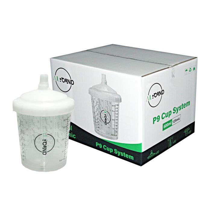 50x Koppaa P9 CUP 600 ml inkl. Deckel mit Sieb - 125 µm