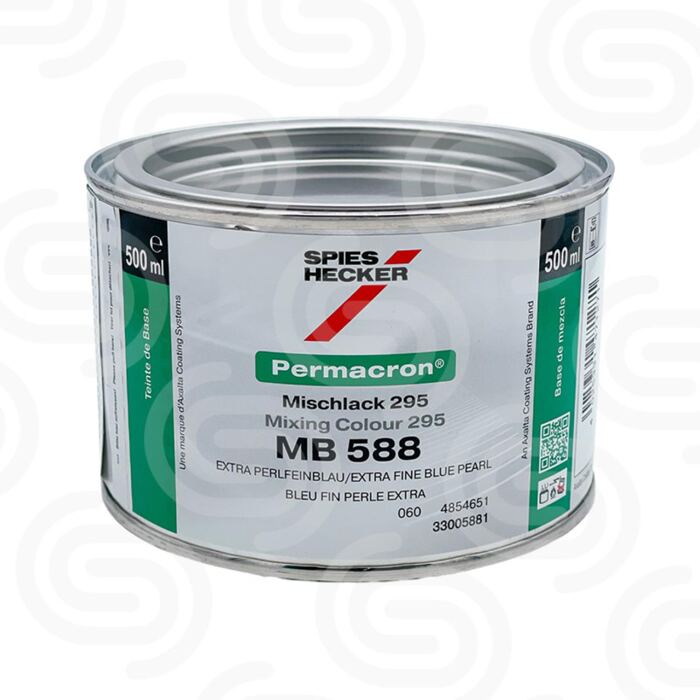 Permacron Mischlack 293 MB 588 Extra Fine Blue Pearl -  0,5 L