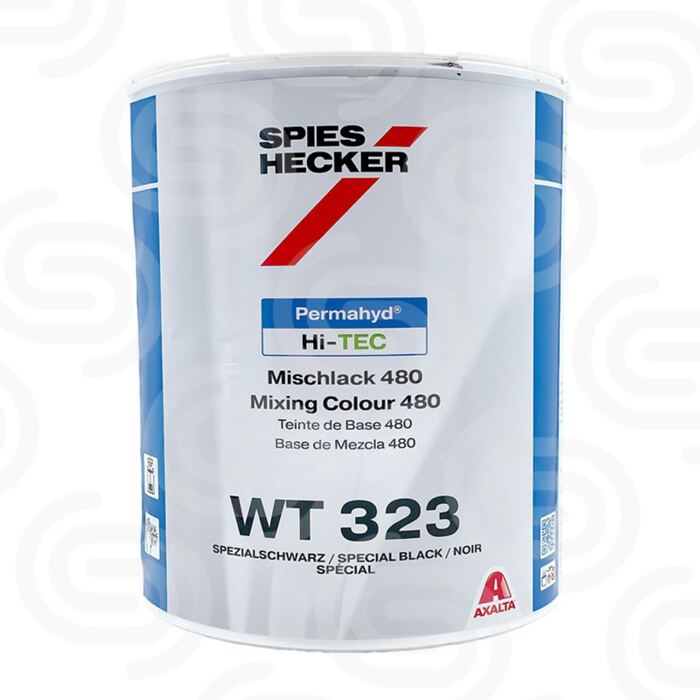Permahyd Hi-TEC Mischlack 480 WT 323 Spezialschwarz - 3,5 L