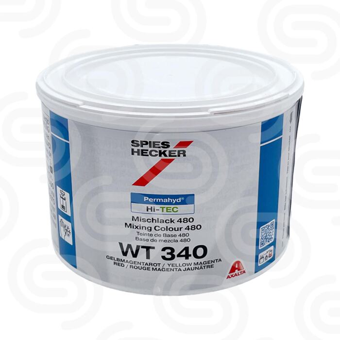 Permahyd Hi-Tec Mischlack 480 WT 340 Gelb Magentarot - 0,5 L