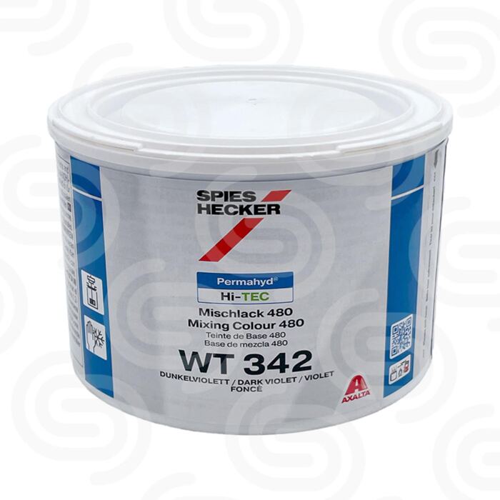 Permahyd Hi-TEC Mischlack 480 WT 342 Dunkelviolett - 0,5 L