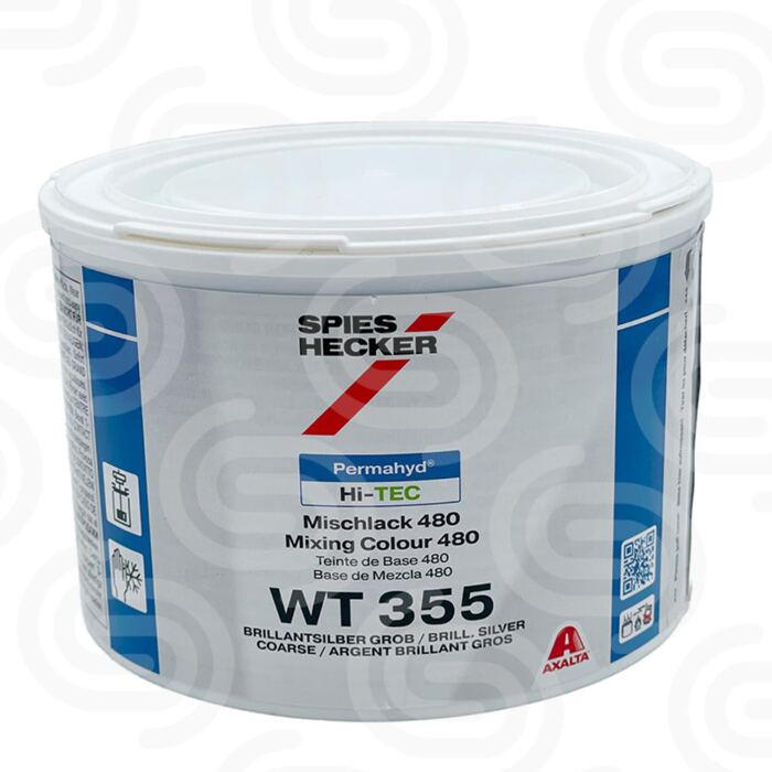 Permahyd Hi-TEC Mischlack 480 WT355 Brillantsilber Grob - 0,5 L
