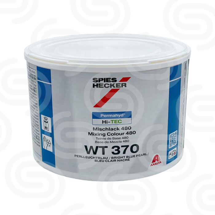 Permahyd Hi-TEC Mischlack 480 WT370 Perlleuchtblau - 0,5 L