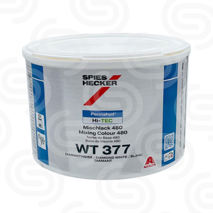 Permahyd Hi-TEC Mischlack 480 WT377 Diamantweiss - 0,5 L