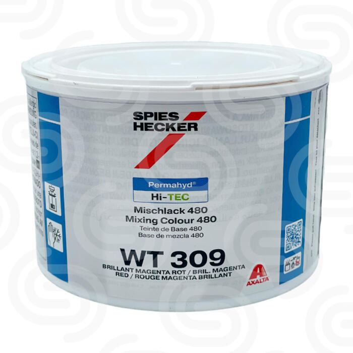 Permahyd Hi-TEC Mischlack 480 WT309 Brilliant Magenta Rot - 0.5 L